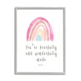 thumbnail image 1 of Stupell Industries Psalm 139:14 Rainbow Religious Painting Gray Framed Art Print Wall Art, 11 x 14, 1 of 8