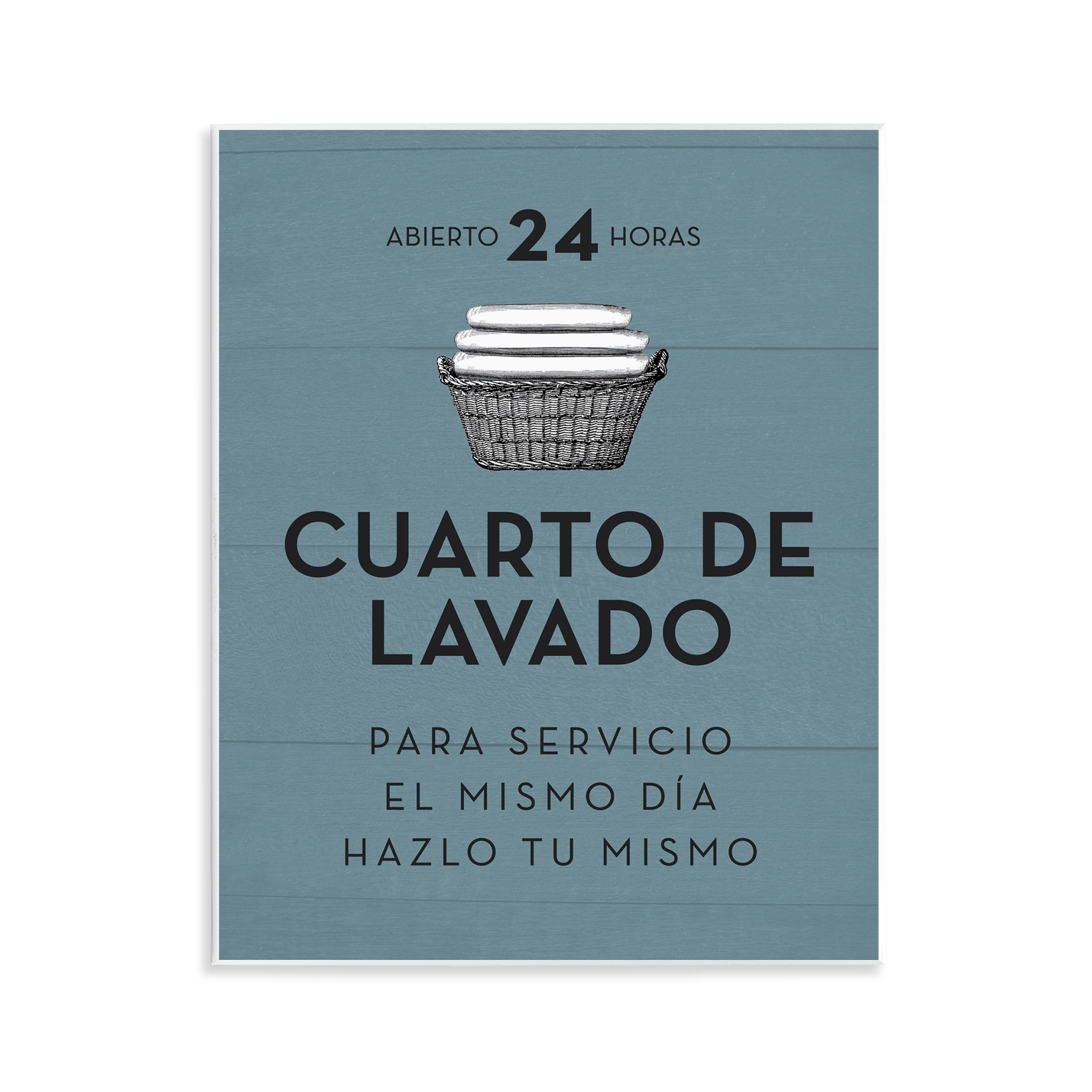 Stupell Industries Publicidad Día de Lavandería, Azul Bath & Laundry Painting Unframed Art Print Wall Art, 11 x 14