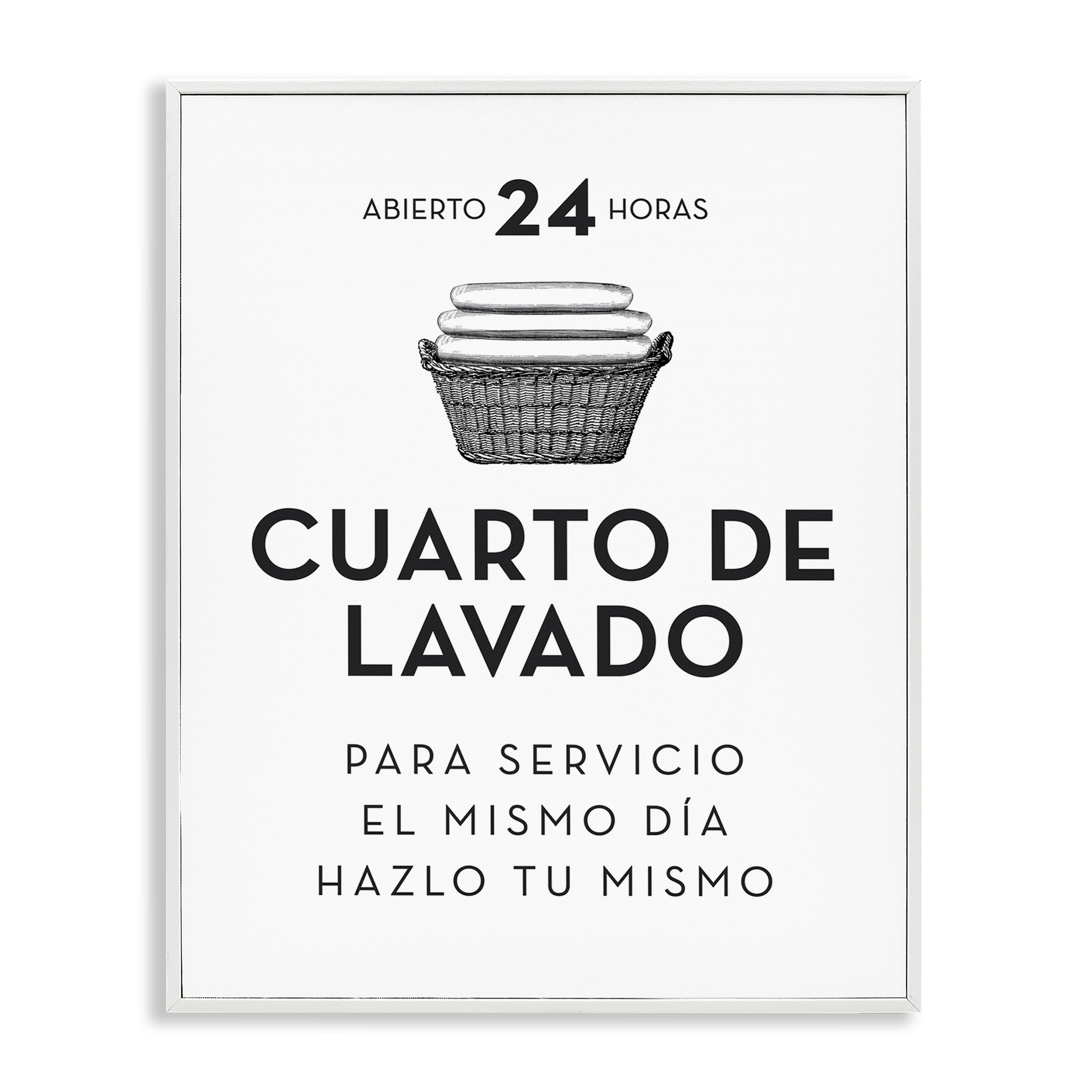 Stupell Industries Publicidad Día de Lavandería Bath & Laundry Painting White Framed Art Print Wall Art, 16 x 20