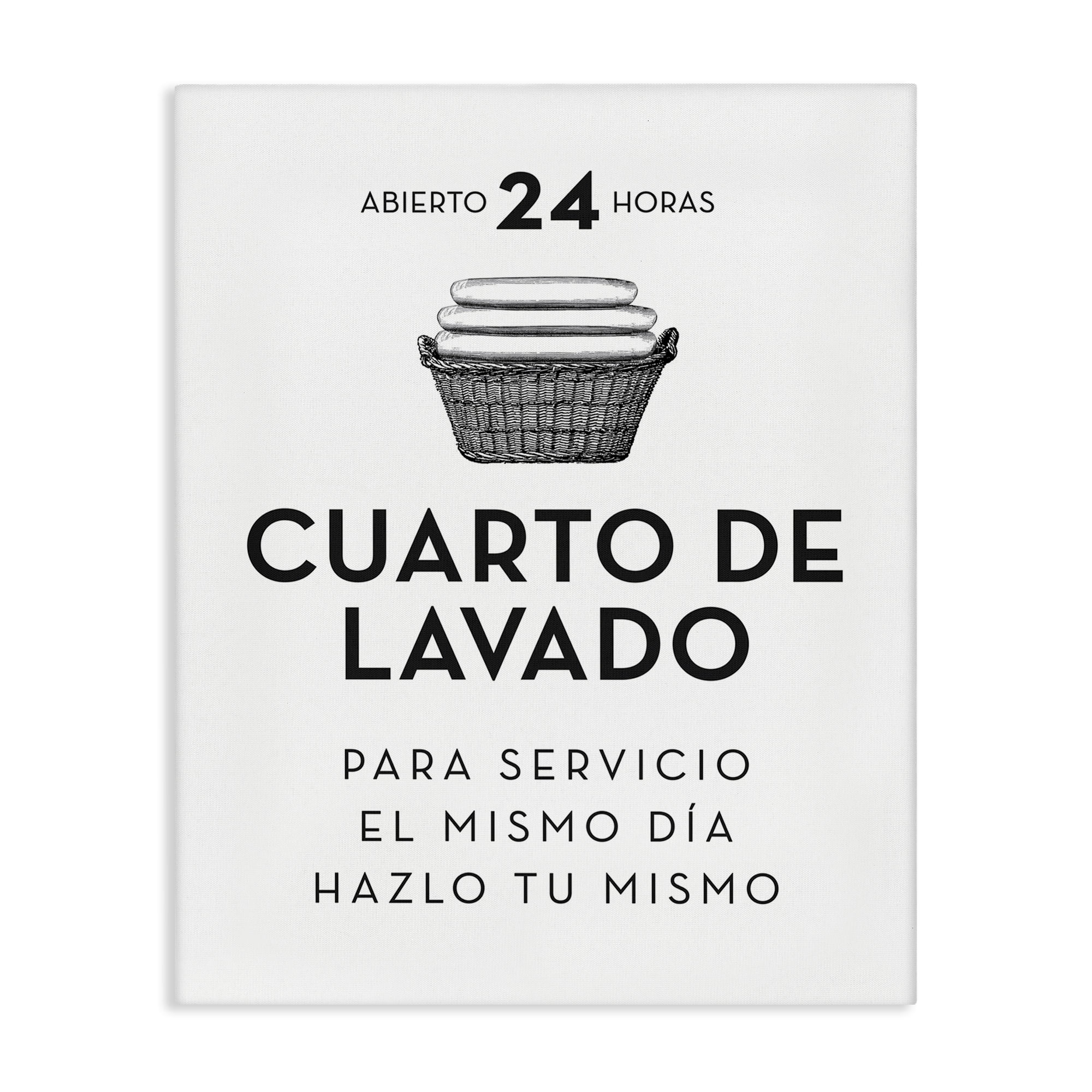 Stupell Industries Publicidad Día de Lavandería Bath & Laundry Painting Wrapped Canvas Art Print Wall Art, 30 x 40