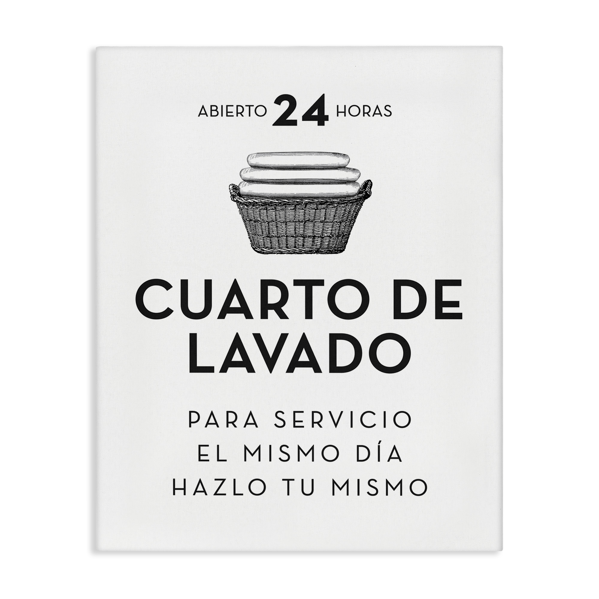 Stupell Industries Publicidad Día de Lavandería Bath & Laundry Painting Wrapped Canvas Art Print Wall Art, 36 x 48