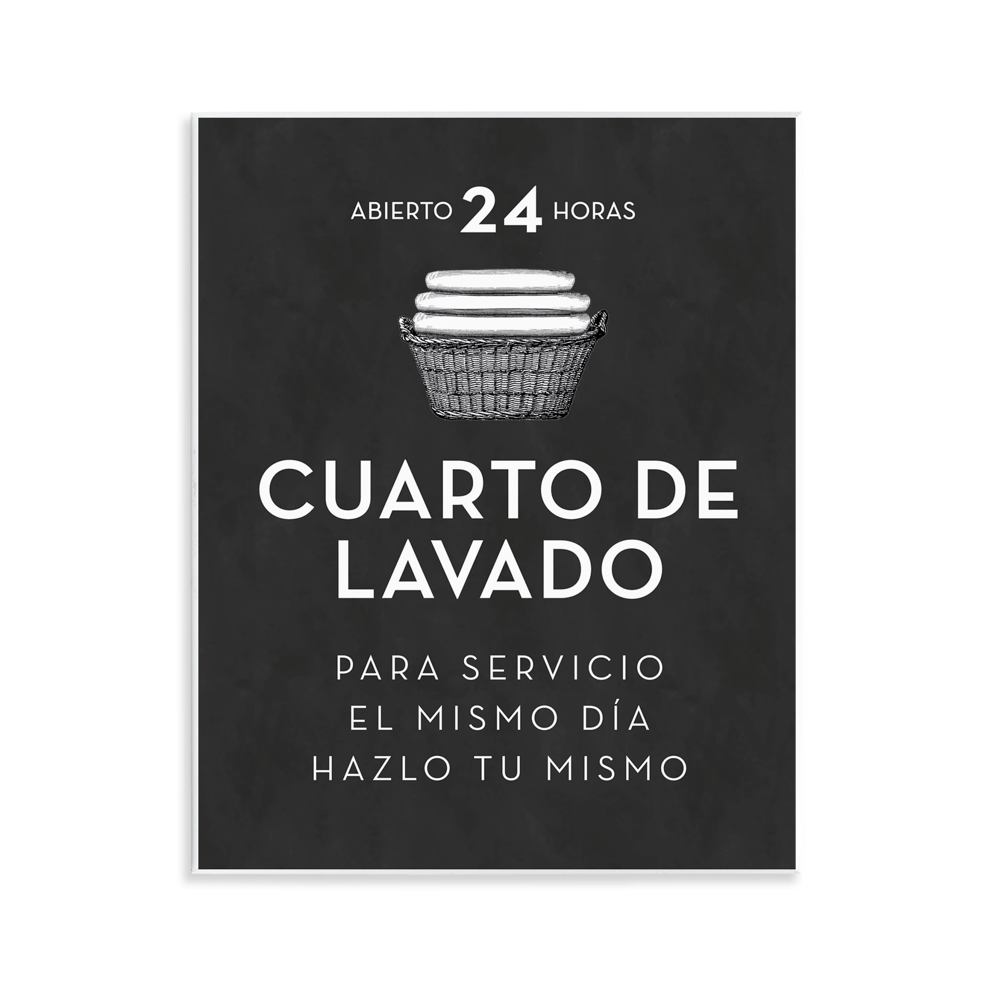 Stupell Industries Publicidad Día de Lavandería, Negro Bath & Laundry Painting Unframed Art Print Wall Art, 11 x 14