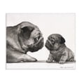thumbnail image 1 of Stupell Industries Rustic Lodge Pug And Her Puppy Canvas Art, 20 x 16, by George Dyachenko, 1 of 8