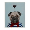 thumbnail image 1 of Stupell Industries Pug Wearing Mime Outfit Balancing Wine Glass , 10 x 15, Design by Coco de Paris, 1 of 5