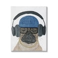 thumbnail image 1 of Stupell Industries Pug in Headphones Animals & Insects Painting Gallery Wrapped Canvas Art Print Wall Art, 36 x 48, 1 of 8