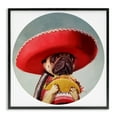 thumbnail image 1 of Stupell Industries Pug in Sombrero with Taco Animals & Insects Painting Black Framed Art Print Wall Art, 24 x 24, 1 of 9