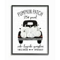 thumbnail image 1 of Stupell Industries Pumpkin Patch Farm Truck Sign Country Autumn Harvest Framed Wall Art Design by Lettered and Lined, 11" x 14", Black Framed, 1 of 8