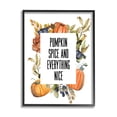 thumbnail image 1 of Stupell Industries Pumpkin Spice and Everything Nice Wild Pumpkin Harvest Country Painting Black Framed Art Print Wall Art, 16 x 20, Design by Valerie Wieners, 1 of 7