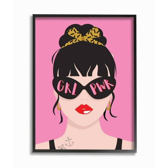 Stupell Industries Punk Rock Fashion Girl Power Phrase Pop Art Designed by Angela Nickeas