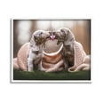 thumbnail image 1 of Stupell Industries Puppies with Blanket Animals & Insects Painting White Framed Art Print Wall Art, 14 x 11, 1 of 9