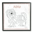 thumbnail image 1 of Stupell Industries Puppy Dog Minimal Linework Hugs Kisses Symbol Black Framed by Mark Higden, 1 of 7