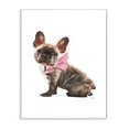 thumbnail image 1 of Stupell Industries Puppy Pink Bow Cute Pet Dog Watercolor Wall Plaque by Amanda Greenwood, 1 of 6