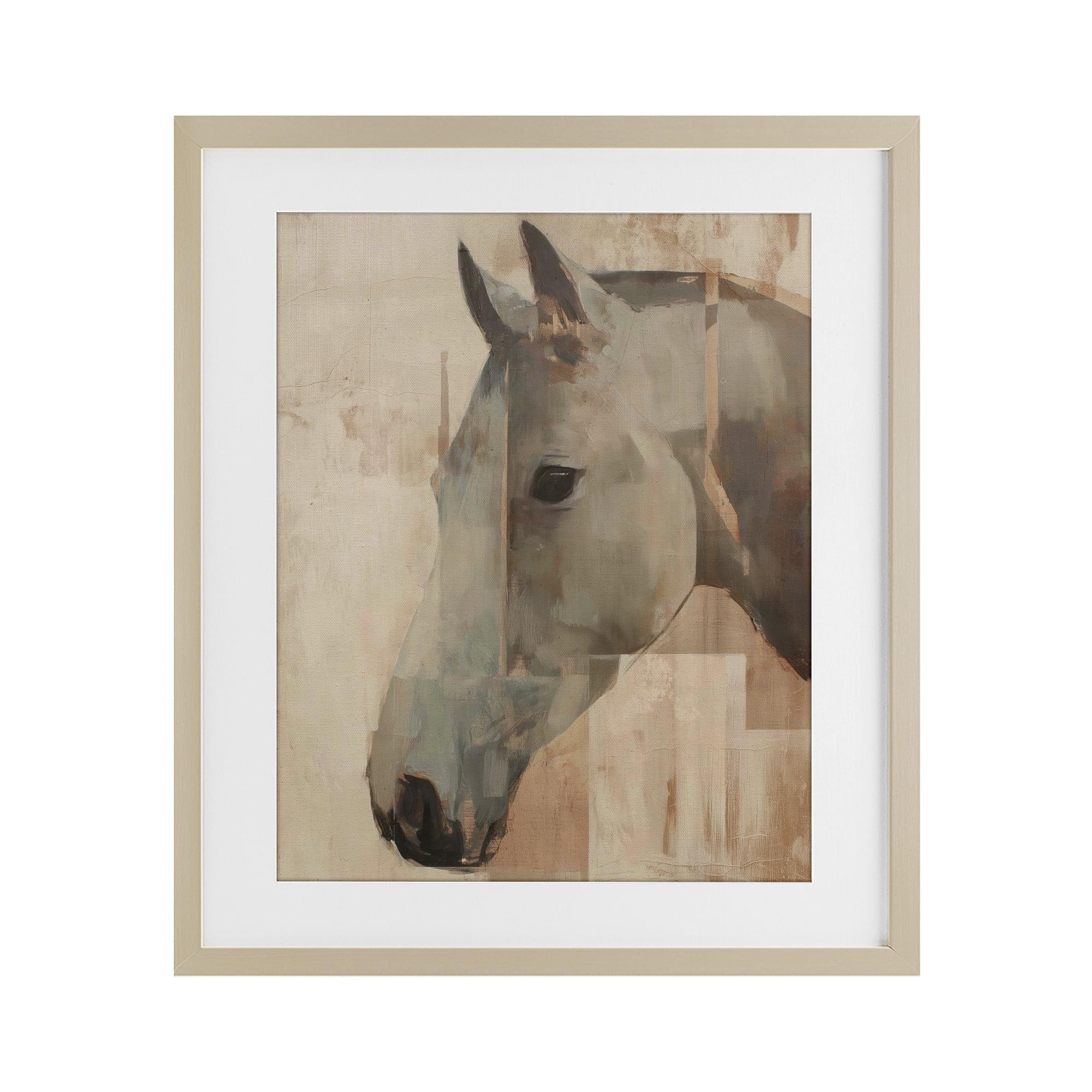 Stupell Industries Pure Horsepower Portrait Birch Framed Print Under Glass, design by Svetlana Aleynikova