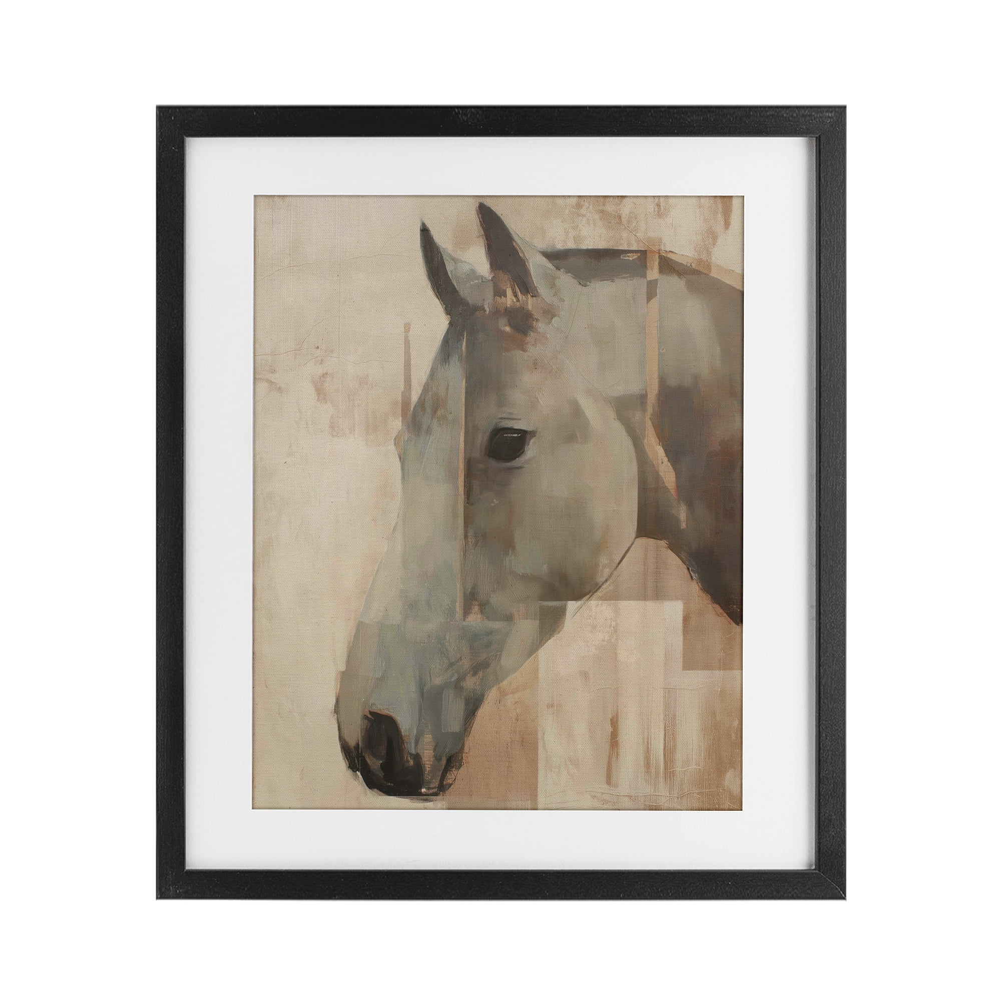 Stupell Industries Pure Horsepower Portrait Black Framed Print Under Glass, design by Svetlana Aleynikova