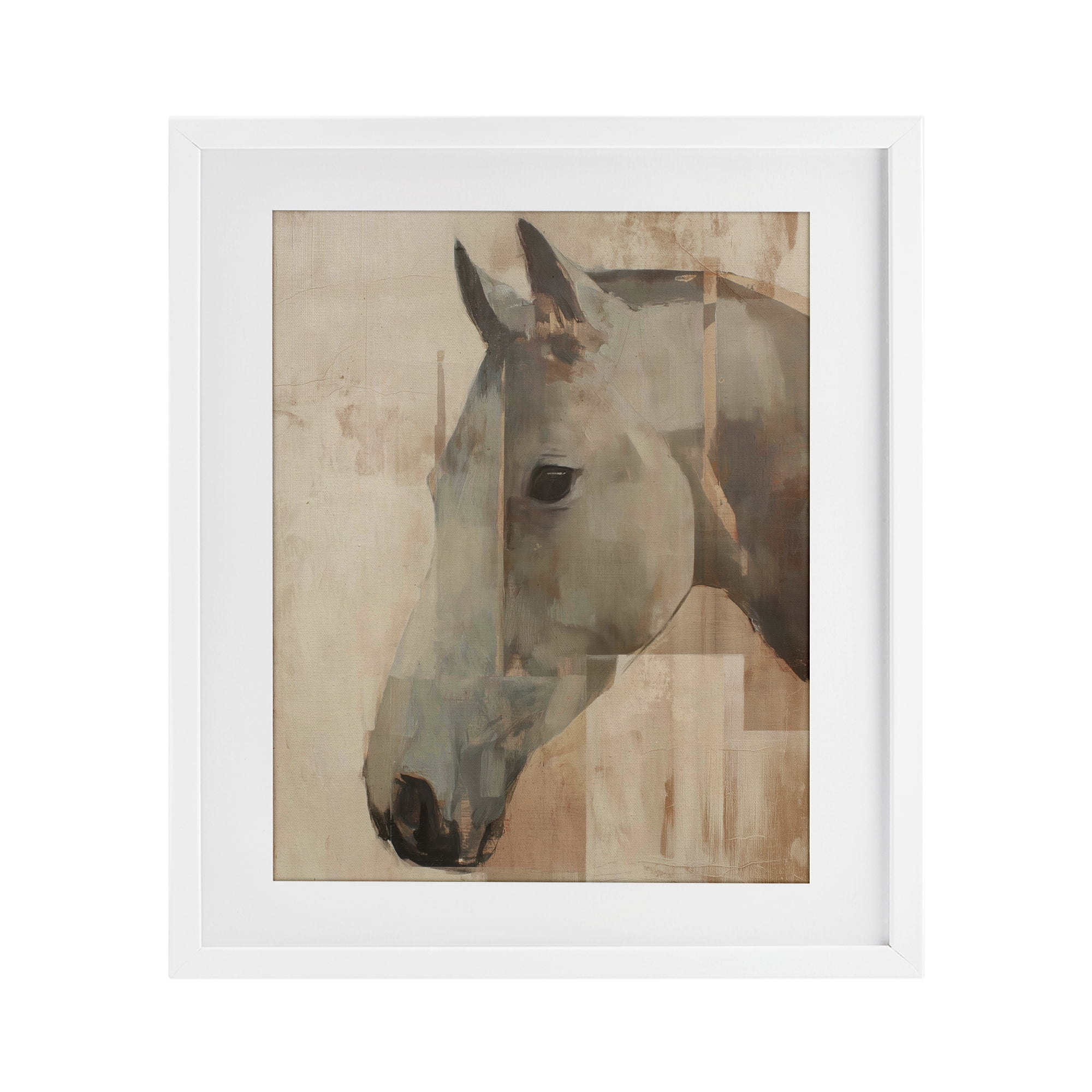 Stupell Industries Pure Horsepower Portrait White Framed Print Under Glass, design by Svetlana Aleynikova