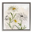 thumbnail image 1 of Stupell Industries Pure Simplicity Flowers Gray Framed Floater Canvas Wall Art design by Jacob Q, 25 x 25, 1 of 1