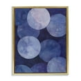 Stupell Industries Purple Circular Shapes Abstract Painting Gold