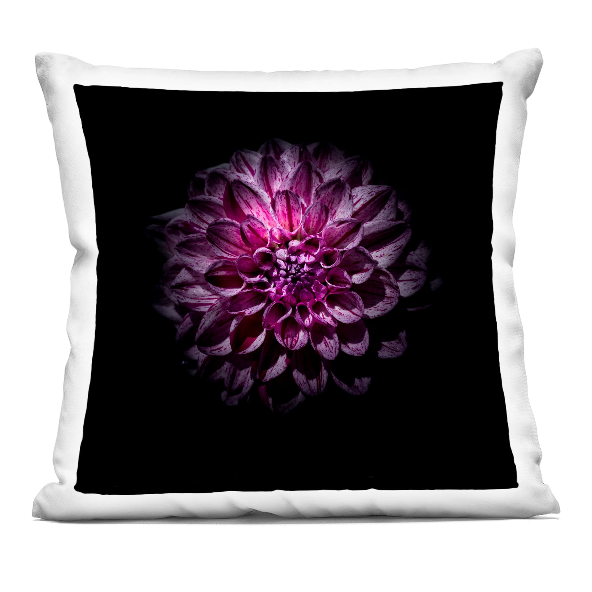 Stupell Industries Purple Dahlia Dark Contemporary Decorative Printed Throw Pillow, design by Brian Carson Photography