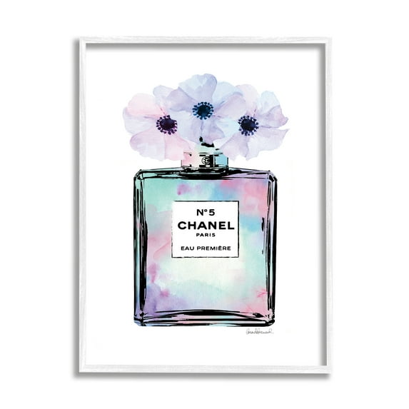 Stupell Industries Purple Flower Perfume Glam Fashion Design, 24 x 30,Design by Amanda Greenwood