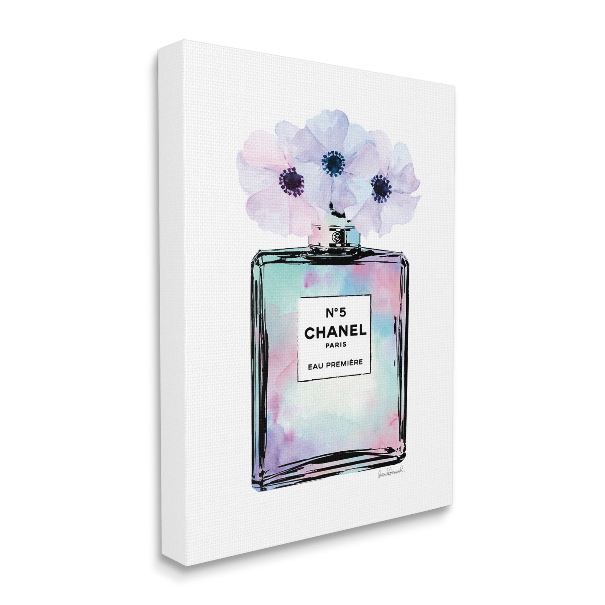 Purple Flower Perfume Glam Canvas Wall Art, 16 x 20