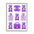 thumbnail image 1 of Stupell Industries Purple Glam Gummy Candy Beauty & Fashion Painting Gray Framed Art Print Wall Art, 11 x 14, 1 of 9