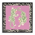 thumbnail image 1 of Stupell Industries Bohemian Purple & Green Twin Tigers Black Framed Giclee Art, 12 x 12, by Karolina Sato, 1 of 8