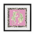 thumbnail image 1 of Stupell Industries Bohemian Purple & Green Twin Tigers Black Framed Print Under Glass, 13 x 13, by Karolina Sato, 1 of 8