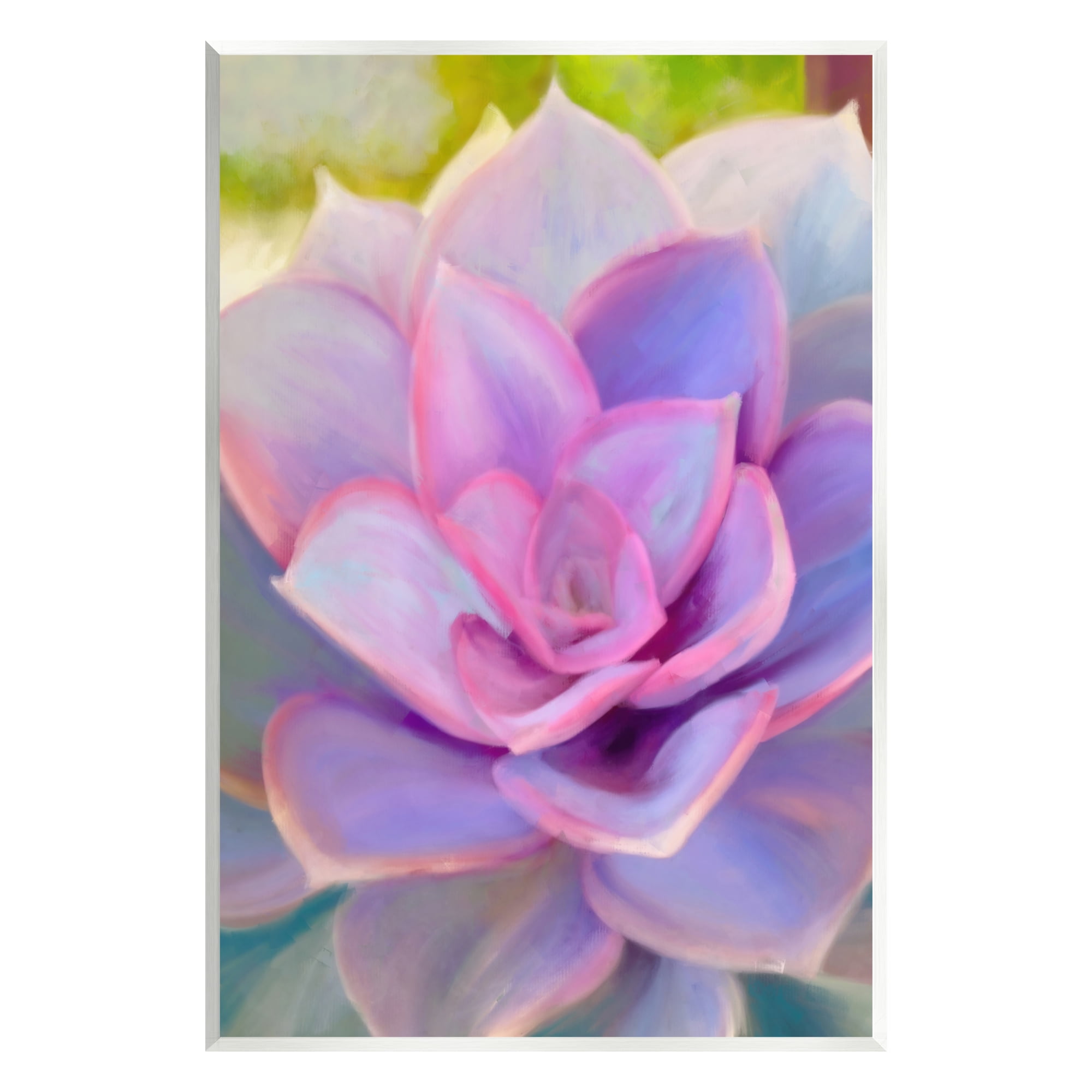 Stupell Industries Purple Plant Leaves Botanical & Floral Painting Unframed Art Print Wall Art, 13 x 19