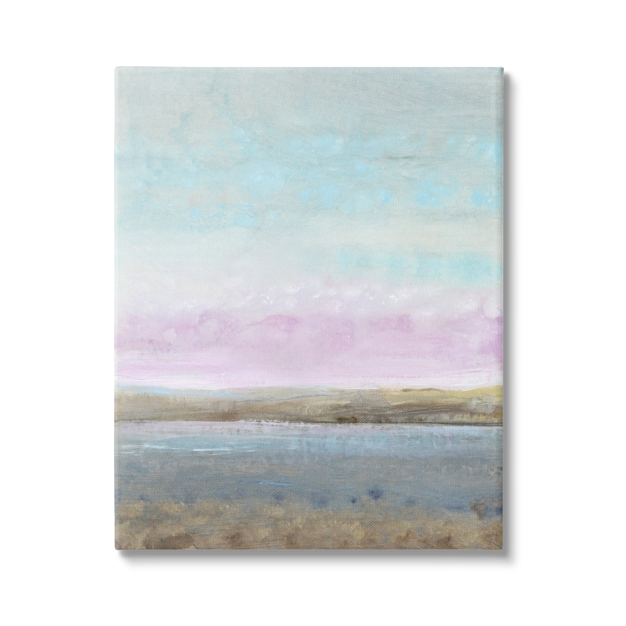Stupell Industries Purple Sky Pond Nature Landscape Coastal Painting Gallery Wrapped Canvas Print Wall Art