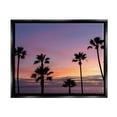 thumbnail image 1 of Stupell Industries Purple Sunrise Sky Tall Palm Trees Silhouettes Photograph Jet Black Floating Framed Canvas Print Wall Art, Design by Jeff Poe Photography, 1 of 5