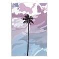 thumbnail image 1 of Stupell Industries Purple Sunset Tropical Palm Coastal Painting Unframed Art Print Wall Art, 1 of 6
