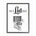 thumbnail image 1 of Stupell Industries Put A Lid On It Toilet Bathroom Word Design Framed Wall Art by Lettered and Lined, 1 of 8