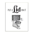 thumbnail image 1 of Stupell Industries Put A Lid On It Toilet Bathroom Word Design Wall Plaque by Lettered and Lined, 1 of 6