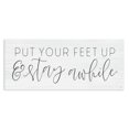 thumbnail image 1 of Stupell Industries Farmhouse Put Your Feet Up Canvas Art, 48 x 20, by Lux + Me Designs, 1 of 8