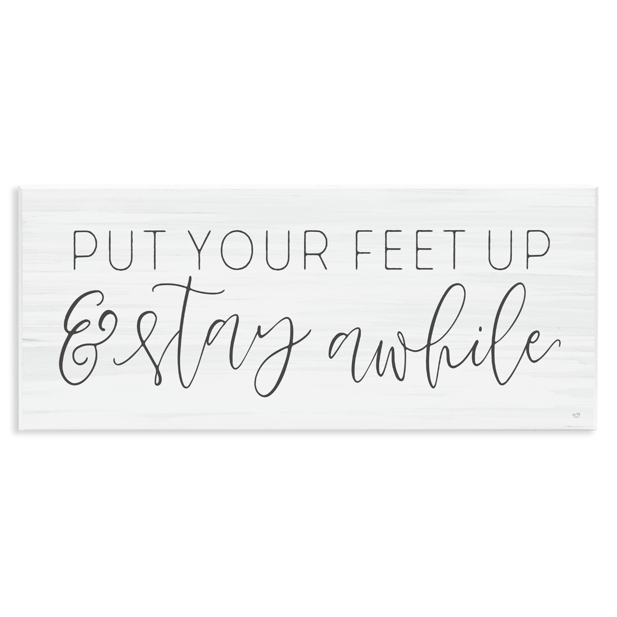 Stupell Industries Put Your Feet Up Wall Plaque Art, design by Lux + Me Designs