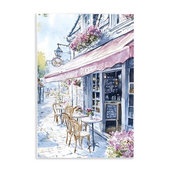 Stupell Industries Quaint Cafe in Pastel Wall Plaque Art design by LSR Creative Studio, 15 x 10