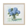 thumbnail image 1 of Stupell Industries Shabby Chic Quaint Picnic Hydrangeas Birch Framed Print Under Glass, 16 x 16, by Petals Prints Design, 1 of 8