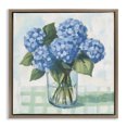 thumbnail image 1 of Stupell Industries Shabby Chic Quaint Picnic Hydrangeas Brown Floating Frame Canvas Art, 25 x 25, by Petals Prints Design, 1 of 8