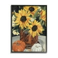 thumbnail image 1 of Stupell Industries Quaint Rustic Sunflower Vase Autumn Pumpkin Still-Life, 16 x 20, Designed by Annie Warren, 1 of 8