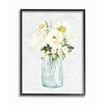 thumbnail image 1 of Stupell Industries Quaint Spring Floral Bouquet in Simple Blue Jar Framed Wall Art Design by Lettered and Lined, 24" x 30", Black Framed, 1 of 8