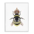 thumbnail image 1 of Stupell Industries Queen Bee with Crown Animals & Insects Painting White Framed Art Print Wall Art, 11 x 14, 1 of 10
