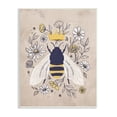 thumbnail image 1 of Stupell Industries Queen Bee with Crown Yellow White Daisy Florals, 10 x 15, Designed by Loni Harris, 1 of 6