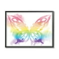 thumbnail image 1 of Stupell Industries Queen Butterfly Wings Kid's Rainbow Ombre Pattern Animals & Insects Painting Black Framed Art Print Wall Art, 16 x 20, 1 of 7