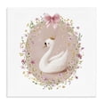 thumbnail image 1 of Stupell Industries Shabby Chic Queen Swan with Florals Canvas Art, 36 x 36, by Christine Simpson Art, 1 of 8