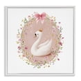 thumbnail image 1 of Stupell Industries Shabby Chic Queen Swan with Florals White Framed Giclee Art, 12 x 12, by Christine Simpson Art, 1 of 8
