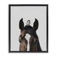 thumbnail image 1 of Stupell Industries Contemporary Quiet Companion Horse & Bird Black Floating Frame Canvas Art, 17 x 21, by Svetlana Aleynikova, 1 of 8