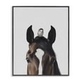 thumbnail image 1 of Stupell Industries Contemporary Quiet Companion Horse & Bird Black Framed Giclee Art, 11 x 14, by Svetlana Aleynikova, 1 of 8