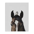 thumbnail image 1 of Stupell Industries Contemporary Quiet Companion Horse & Bird Canvas Art, 16 x 20, by Svetlana Aleynikova, 1 of 8