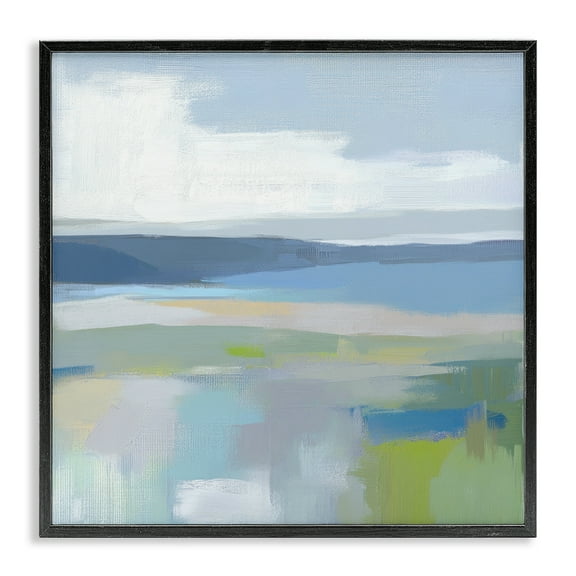 Stupell Industries Quiet Cove Impression Black Framed Giclee Art design by Mona Grace, 24 x 24