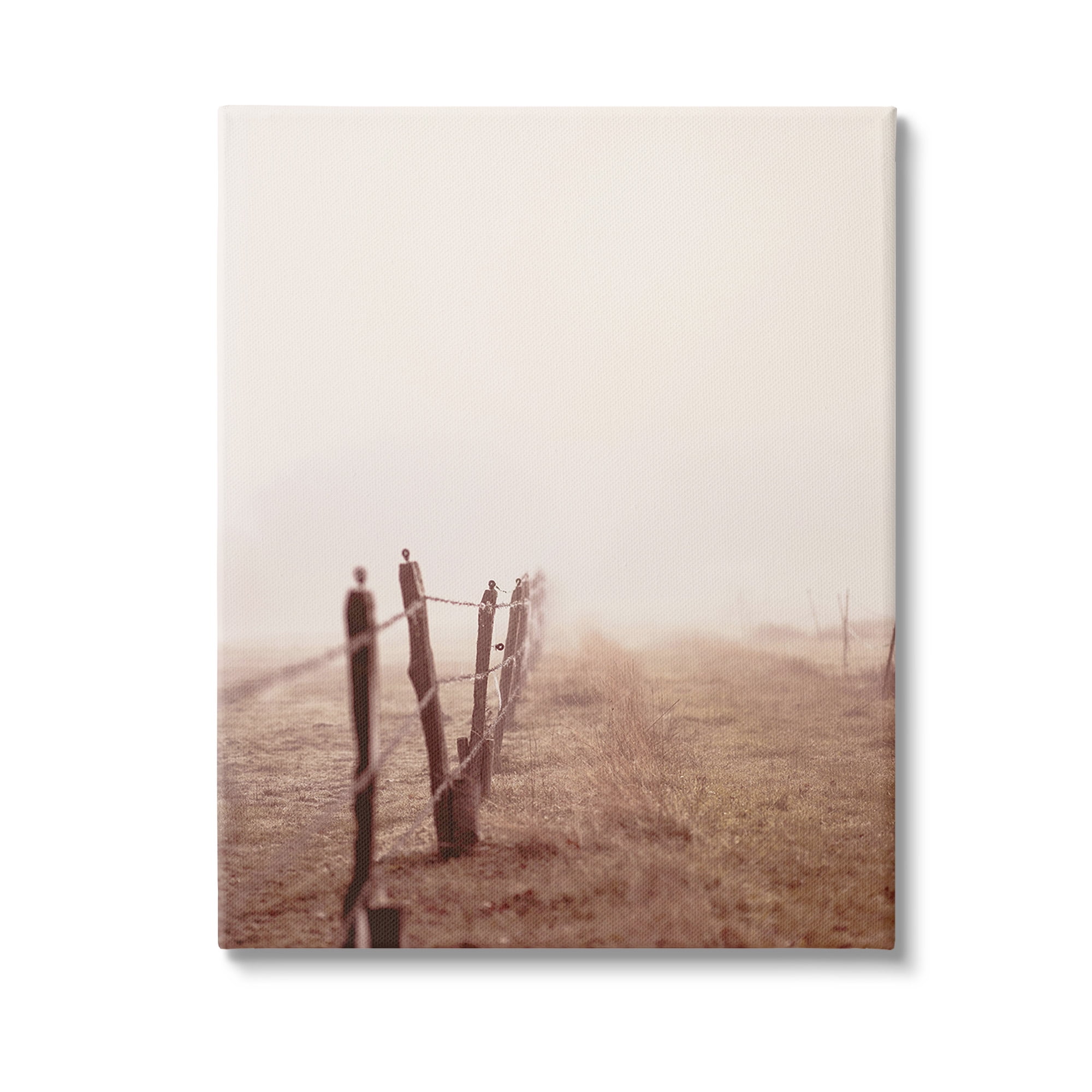 Stupell Industries Quiet Foggy Countryside Landscape Photography Gallery Wrapped Canvas Art Print Wall Art, 16 x 20